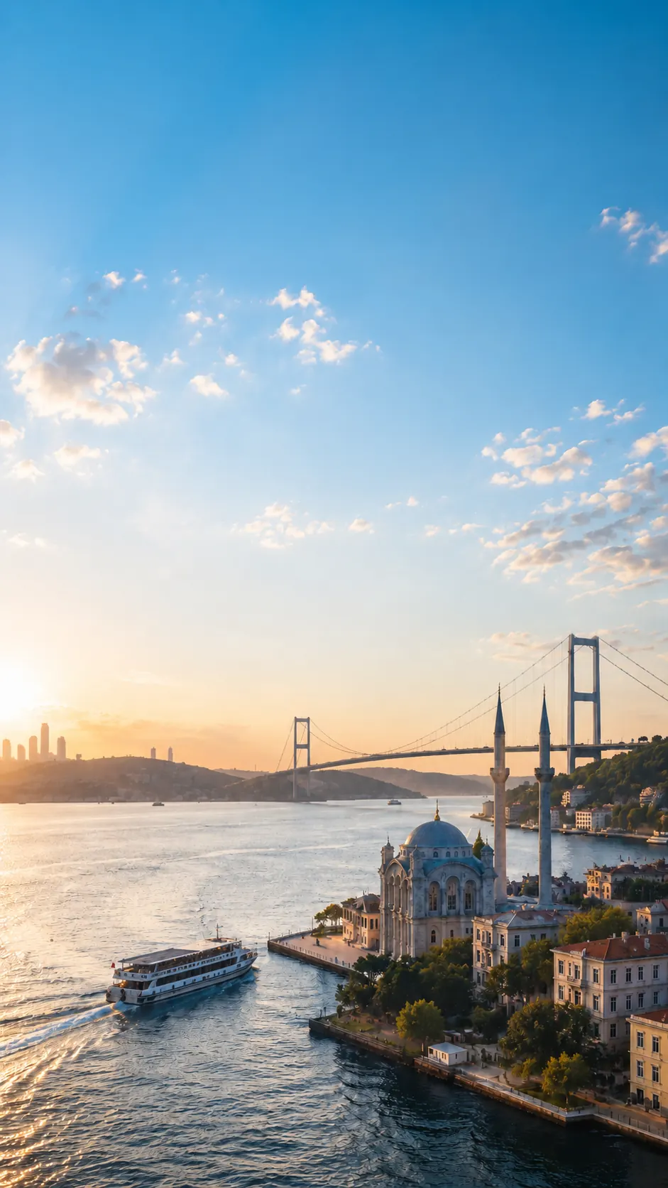 İstanbul Boğazı ve Galata silueti — Dr. Murat Toktamışoğlu medikal estetik kliniği, Ataşehir